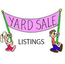 Anderson Community Yard Sales List and Map for Saturday, May 7